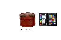 藏品(朱地堆錦蘭花紋竹節形圓盒)的圖片