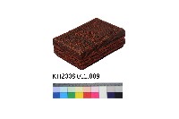 藏品(醬色紙繩古城紋方形盒)的圖片