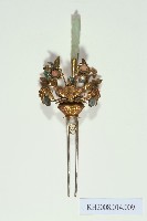 藏品(銀鎏金鳳鳥瓶花釵)的圖片