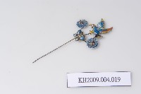 藏品(銀琺瑯老鷹紋簪)的圖片