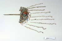 藏品(銀鎏金點翠鑲瑪瑙鳳紋簪)的圖片