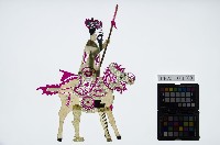 藏品(皮影戲偶全身男騎-老武生騎四不像)的圖片