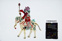 藏品(皮影戲偶全身男騎-武淨騎白象)的圖片