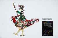 藏品(皮影戲偶全身女騎-道姑騎禽鳥)的圖片