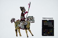 藏品(皮影戲偶全身男騎-道長騎獅子)的圖片
