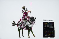 藏品(皮影戲偶全身男騎-道長騎青獅)的圖片