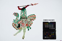 藏品(皮影戲偶左男騎-道長騎禽鳥（偶身）)的圖片