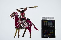 藏品(皮影戲偶右男騎-武將騎馬（偶身）)的圖片