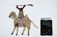 藏品(皮影戲偶右男騎-武將騎馬（偶身）)的圖片