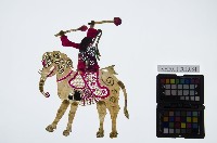 藏品(皮影戲偶右男騎-武生騎大象（偶身）)的圖片