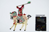 藏品(皮影戲偶右男騎-道長騎麒麟（偶身）)的圖片