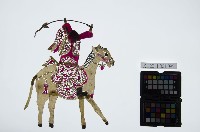 藏品(皮影戲偶右男騎-老將軍騎馬（偶身）)的圖片