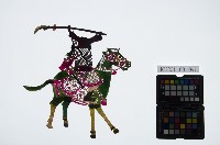 藏品(皮影戲偶右男騎-武生騎馬（偶身）)的圖片