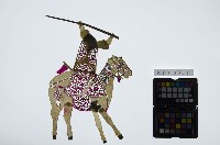 藏品(皮影戲偶右男騎-老武生騎馬（偶身）)的圖片