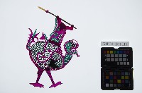 藏品(皮影戲偶右男騎-道長騎龍龜鳥怪（偶身）)的圖片