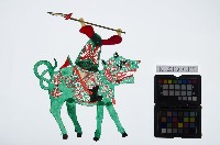 藏品(皮影戲偶男騎-道長騎麒麟（偶身）)的圖片