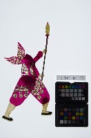 藏品(皮影戲全身偶-妖道執長槍（偶身）)的圖片