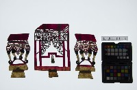 藏品(皮影戲道具偶-一桌二椅)的圖片
