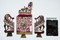 藏品(皮影戲道具偶-一桌二椅)的圖片