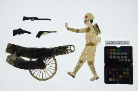 藏品(皮影戲全身偶-日本兵與槍砲)的圖片