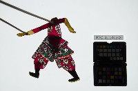 藏品(皮影戲簽桿立身偶-武將（偶身）)的圖片