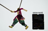 藏品(皮影戲簽桿立身偶-妖怪或戴面罩之武林人士（偶身）)的圖片