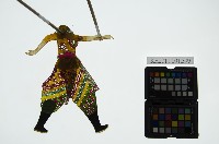 藏品(皮影戲簽桿立身偶-花臉武淨（偶身）)的圖片