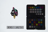 藏品(皮影戲偶頭-武淨)的圖片