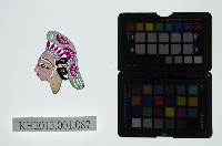 藏品(皮影戲偶頭-旦)的圖片