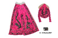 藏品(粉紅披肩與帽)的圖片