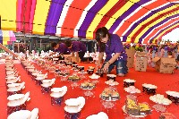 藏品(大林蒲鳳林宮五朝祈安清醮－普度擺設)的圖片