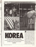 藏品(英文文章〈KOREA: Pre-Olympic hoopla and miraculous economic growth mask deep social and political problems that must soon be faced〉影本)的圖片