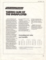 藏品(英文文章〈The Economy in Numbers: Taking Care of The unemployed〉影本)的圖片