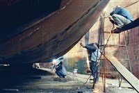 藏品(曾文竹佳作作品「同心修船」)的圖片