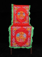 藏品(桌邊椅（木質、紅色椅套）)的圖片