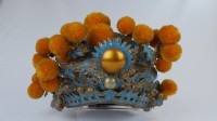 藏品(盔頭（四）：王爺盔（藍色、金黃色圓綴子）)的圖片