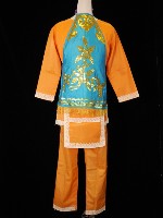 藏品(裨女裝（藍色肚兜、菊色褲）)的圖片