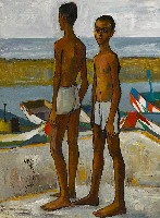 藏品(孩子與海(海濱少年))的圖片