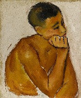 藏品(托腮男孩)的圖片