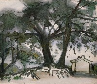 藏品(樹下小廟)的圖片