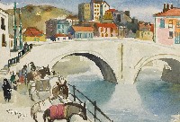 藏品(西班牙拜爾巴奧城橋頭市集)的圖片