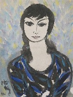 藏品(藍衣少女)的圖片