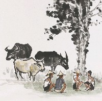 藏品(樹蔭下(三牛))的圖片