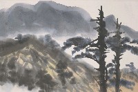 藏品(山與樹)的圖片