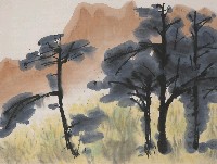 藏品(紅山與樹)的圖片