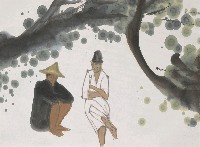 藏品(閑坐)的圖片