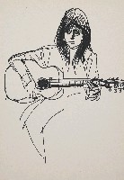 藏品(彈吉他少女)的圖片