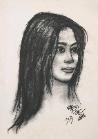 藏品(女孩頭像人像)的圖片