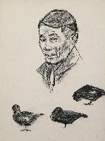 藏品(人像和鴨子)的圖片