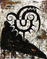 藏品(從黑水長出來的新植物-於一灘黑水中(三))的圖片